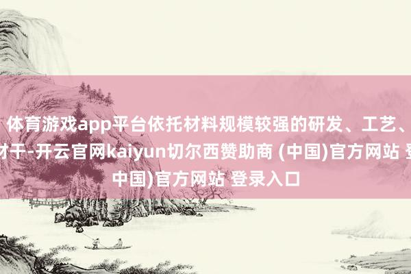 体育游戏app平台依托材料规模较强的研发、工艺、产业化材干-开云官网kaiyun切尔西赞助商 (中国)官方网站 登录入口