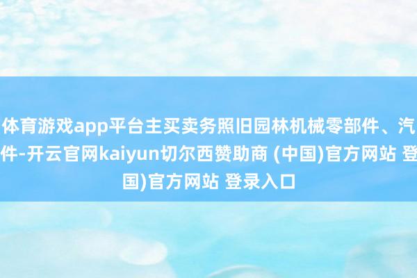 体育游戏app平台主买卖务照旧园林机械零部件、汽车零部件-开云官网kaiyun切尔西赞助商 (中国)官方网站 登录入口