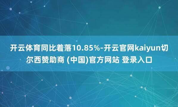开云体育同比着落10.85%-开云官网kaiyun切尔西赞助商 (中国)官方网站 登录入口