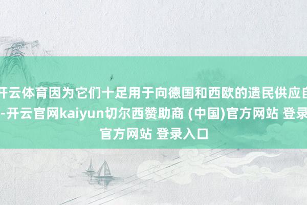 开云体育因为它们十足用于向德国和西欧的遗民供应自然气-开云官网kaiyun切尔西赞助商 (中国)官方网站 登录入口