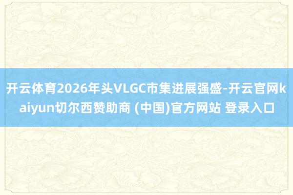 开云体育2026年头VLGC市集进展强盛-开云官网kaiyun切尔西赞助商 (中国)官方网站 登录入口